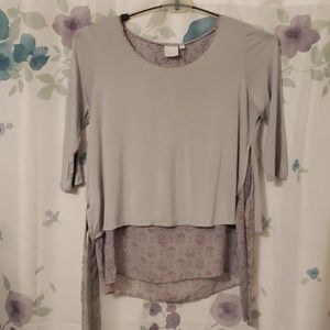 Lauren Conrad Mock Layer Side Tie Tunic